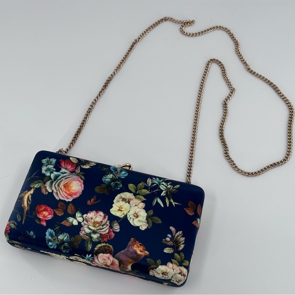 Satin Floral Clutch Crossbody Purse Two the Nines - Picture 6 of 13